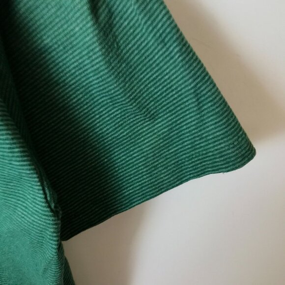 Edisto Beach SC Vintage Green L Striped Tee with Embroidered Crest Adult Unisex - Picture 5 of 11